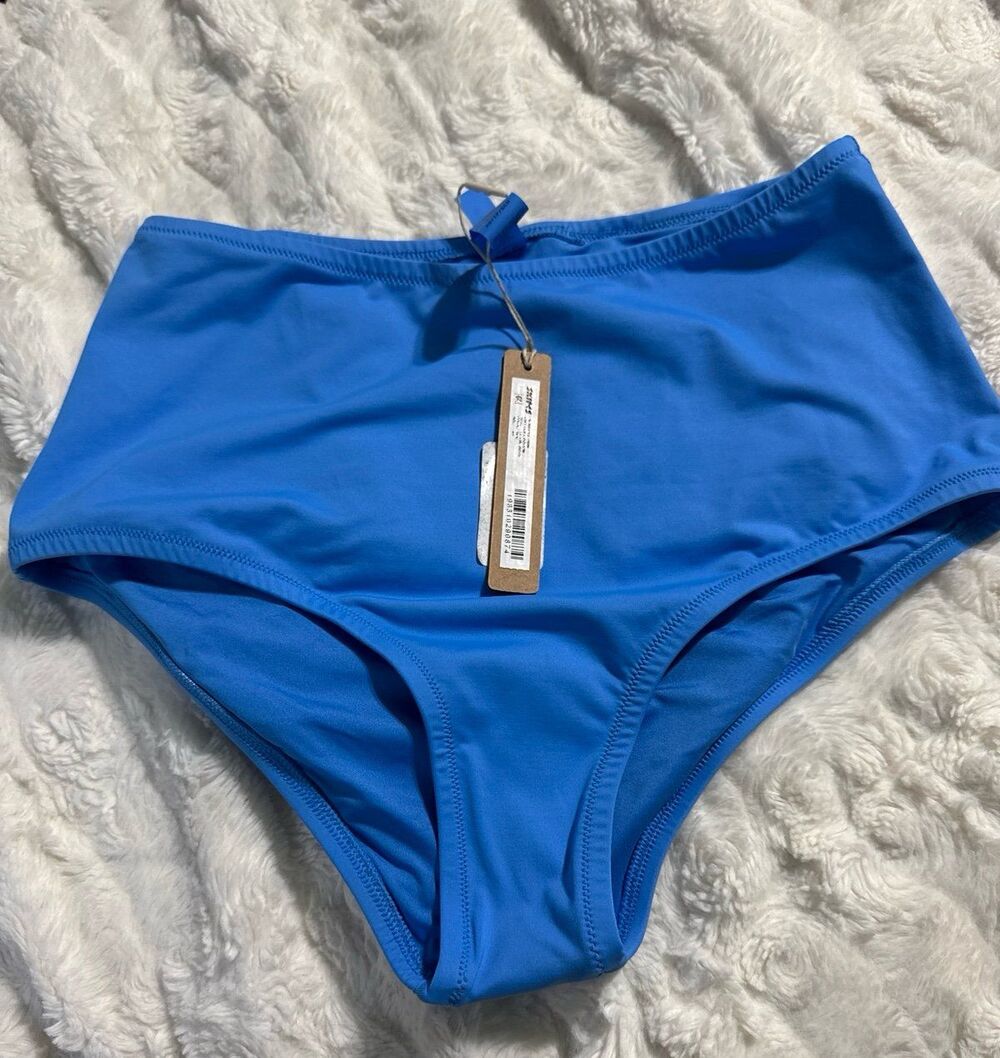 Skims Signature Swim Full Brief Bottoms Tide XS